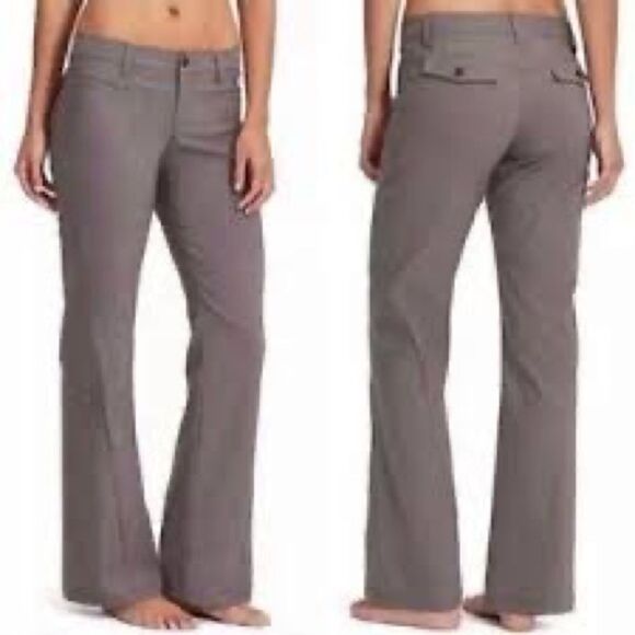 ATHLETA Dipper 2 Womens Taupe Hiking Pants Sz 4 Tall - Picture 1 of 5